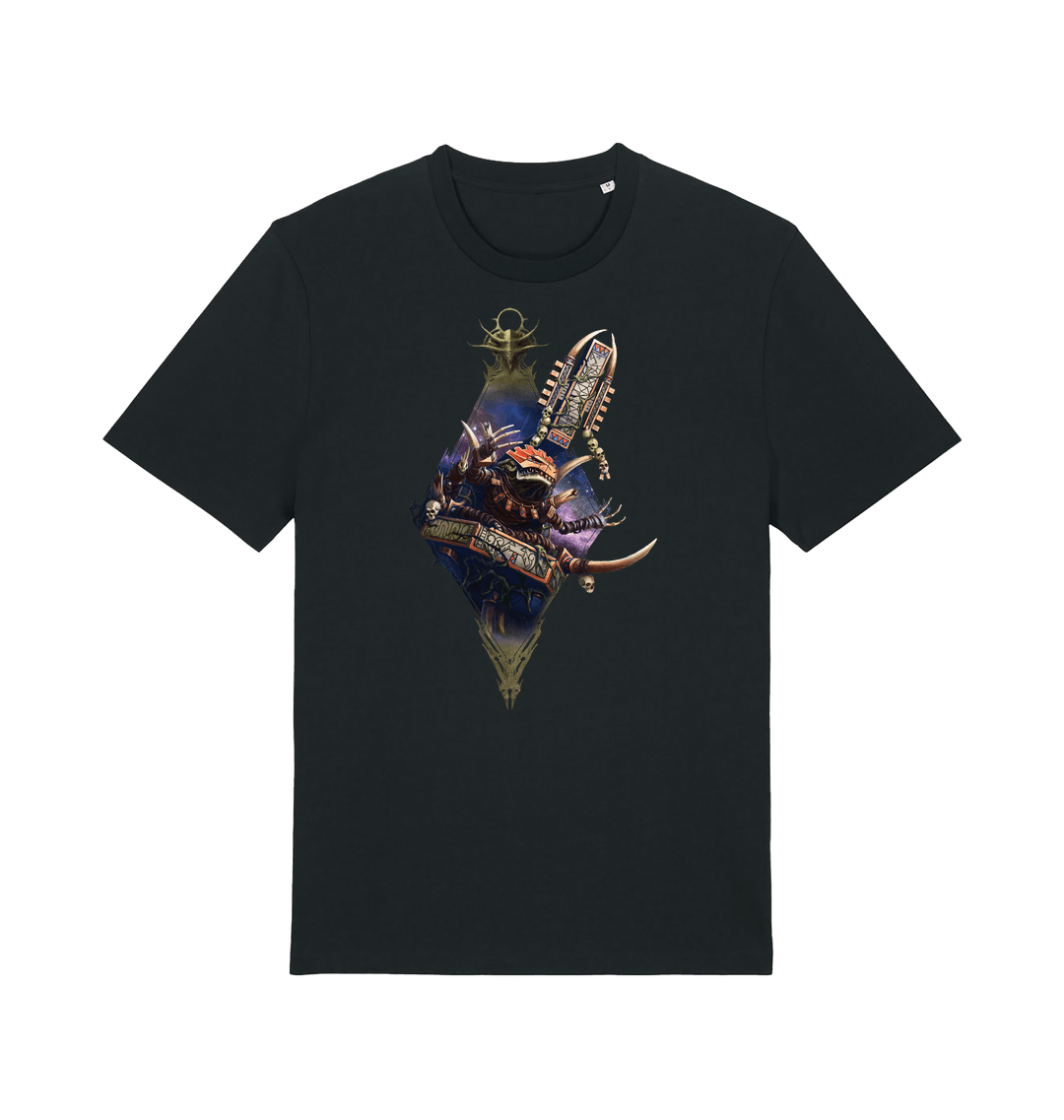 Black Printed T-shirt Front